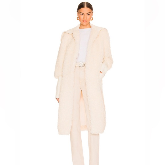 Revolve EAVES Helena Coat in Beige - Picture 1 of 7